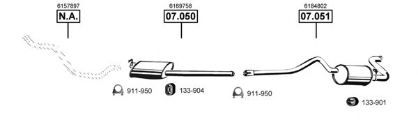 ASMET FO075115 Exhaust System